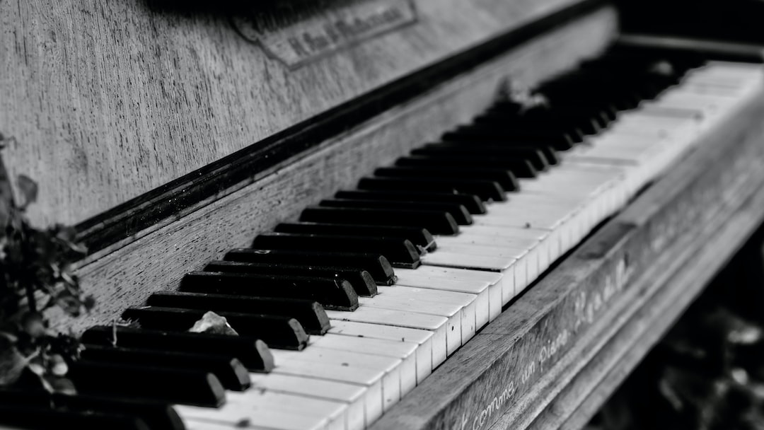 a piano with a keyboard