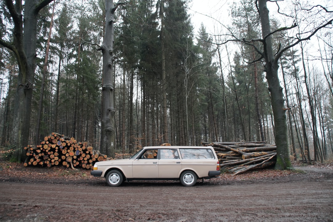 white station wagon