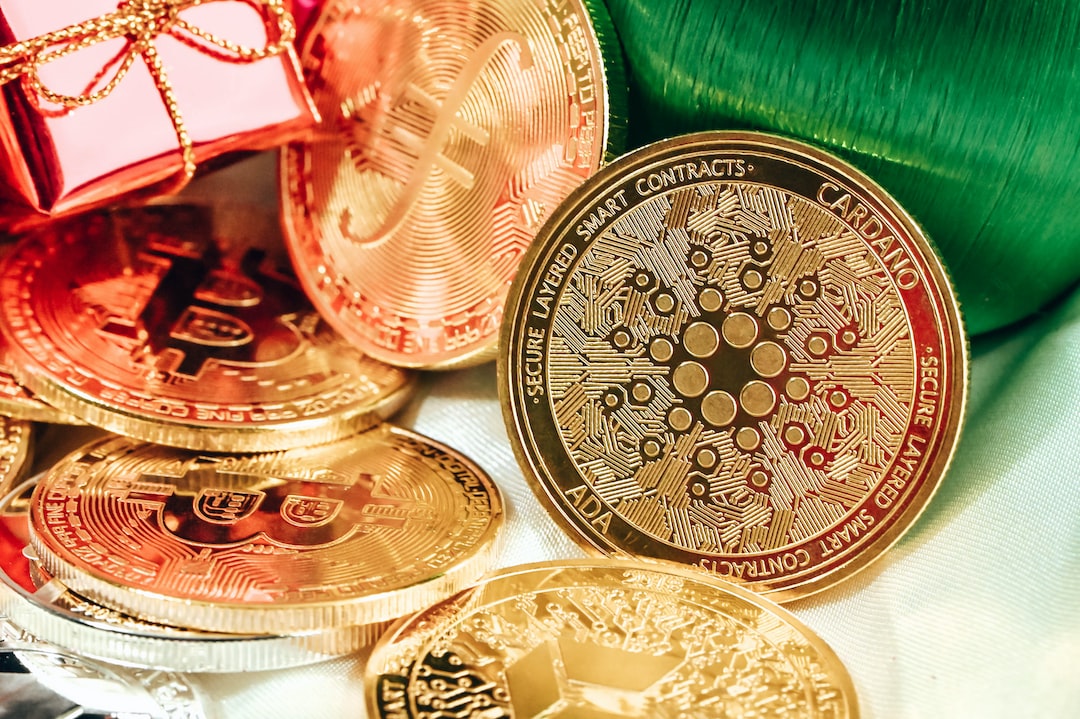 a close up of a pile of coins