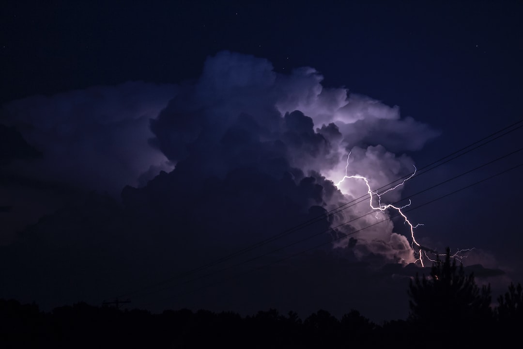 lightning on skies