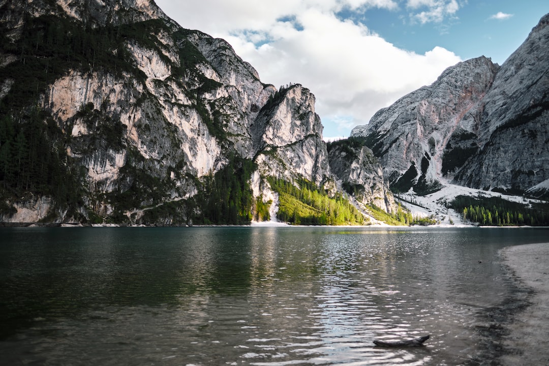 a body of water surrounded by mountains and trees