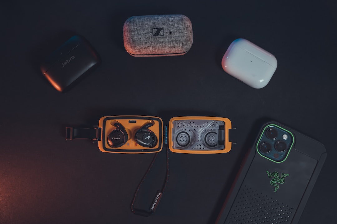 black and orange electronic device