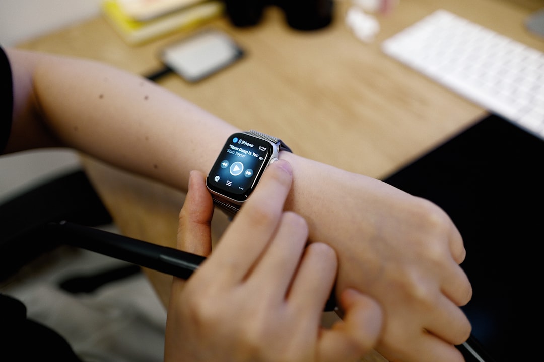 a person with a smart watch on their wrist