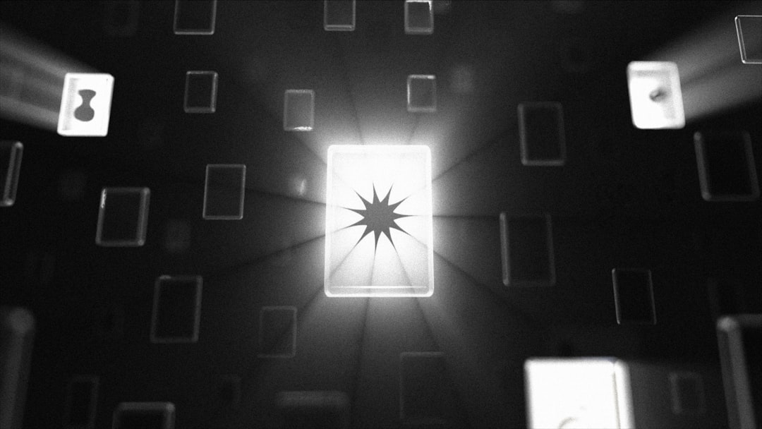 a black and white photo of a star in the middle of a room